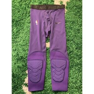 Nike Pro Hyperstrong NBA Padded 3/4 Tights Purple AA0755-566 Men’s Size XL-T